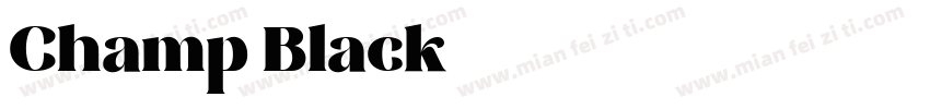 Champ Black字体转换